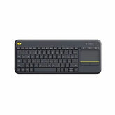 Keyboard with Touchpad Logitech K400 Plus Black